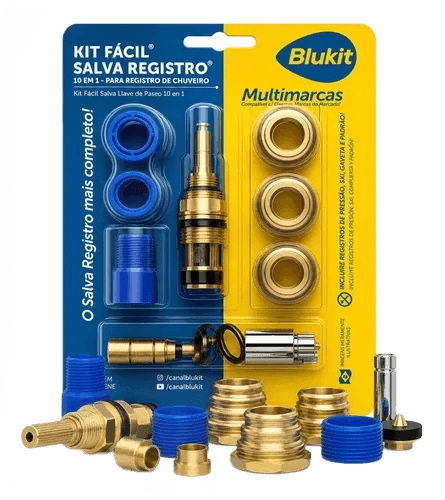 Reparo Chuveiro Kit Salva Registro Deca Docol 10 Em 1 Blukit