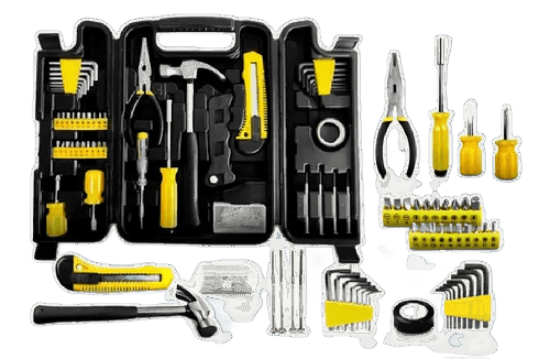 kit-de-ferramentas-combinadas-titanium-05456-do-200-pecas-pretoamarelo - Imagem