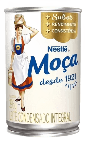 Nestlé Moça Leite Condensado Integral Lata 395gr