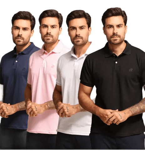 kit-4-camisas-polo-masculina-linha-exclusiva - Imagem