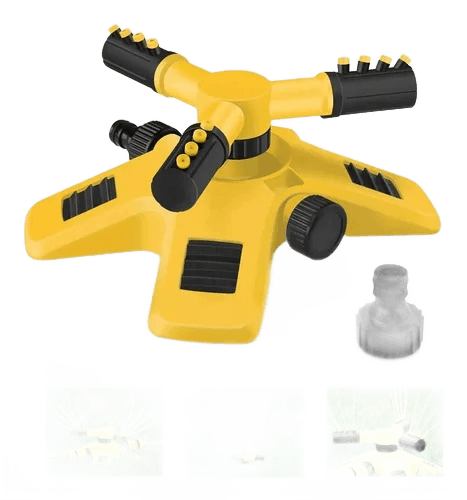 Irrigador Rotação Automática 360° Para Jardim, Horta E Grama