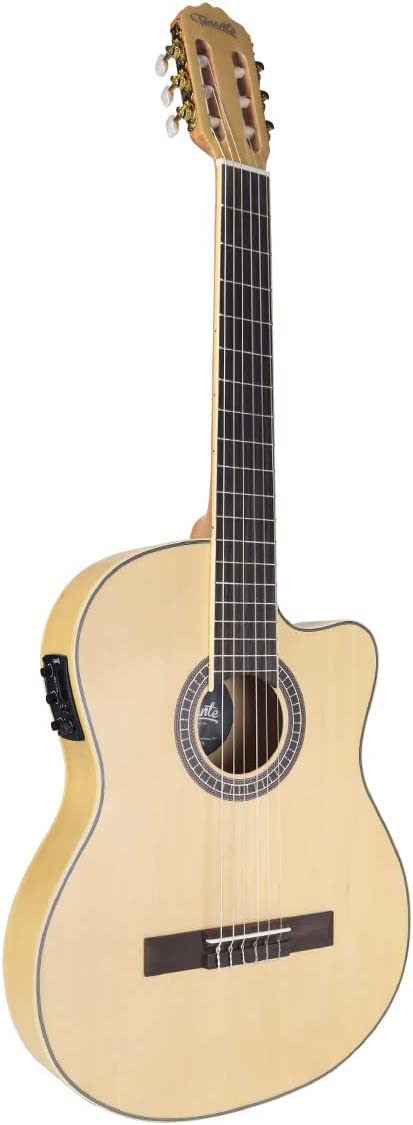 violao-classico-eletro-acustico-lorenzzo-39-slim-cutaway-nylon-natural-fosco-vtlsc1954n-tonante - Imagem