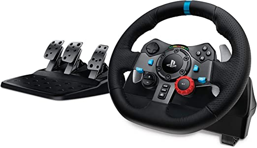 Imagem do produto Volante Logitech G29 Driving Force para PS5, PS4, PS3 e PC na loja Amazon