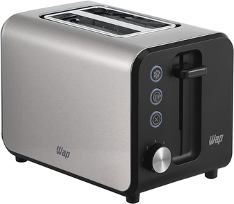 WAP Torradeira Elétrica WTE1 Inox com 7 Níveis de Tostagem, Desligamento Automático, Descongela e Reaquece, 900W 127V