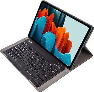 wb-capa-com-teclado-para-tablet-samsung-galaxy-tab-s7-11-polegadas-couro-preto-com-duracao-de-ate-35-horas-de-bateria - Imagem