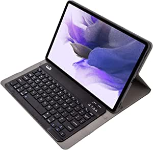 wb-capa-com-teclado-para-tablet-samsung-galaxy-tab-s7-fe-124-polegadas-couro-preto-com-duracao-de-ate-35-horas-de-bateria - Imagem